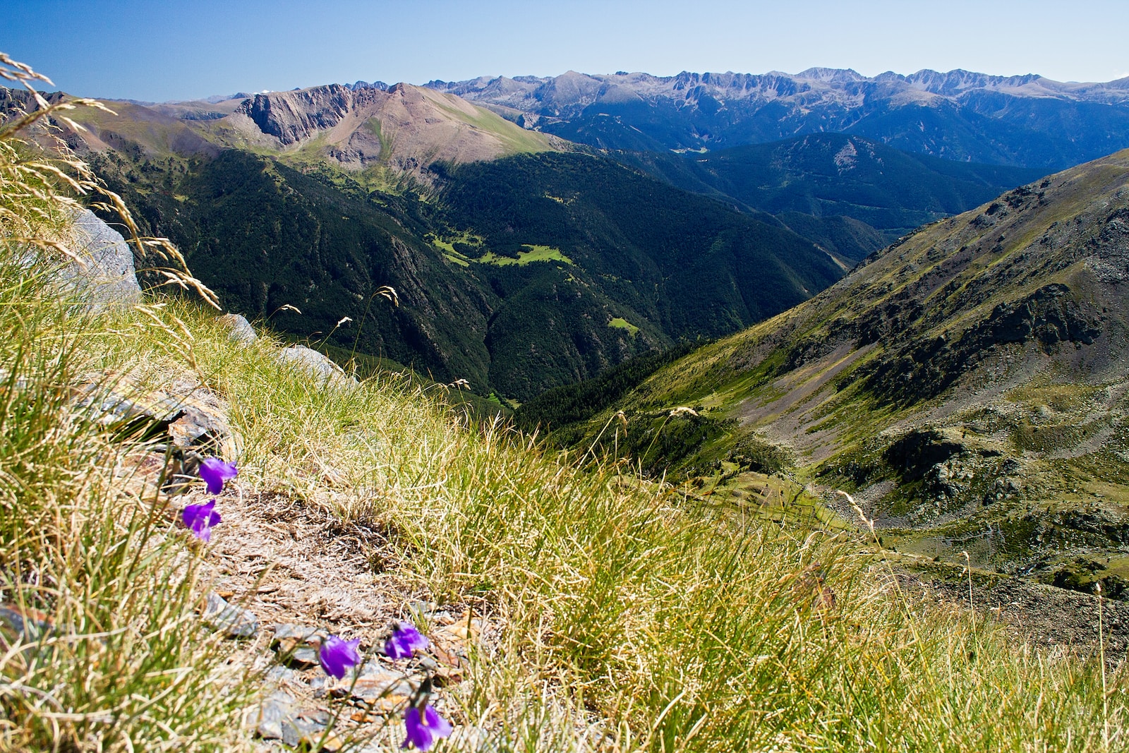 hiking trails in the Pyrenees Mountains