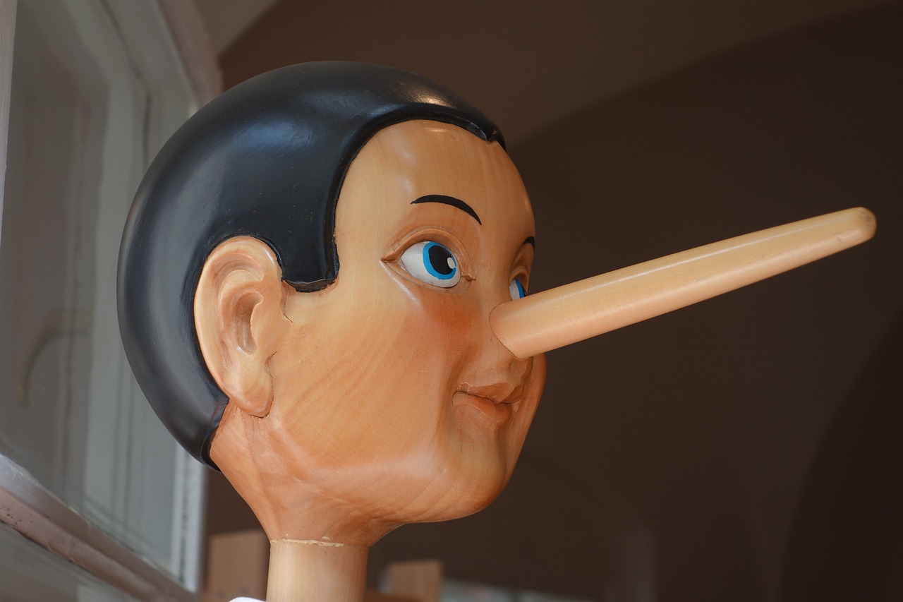 pinocchio, nose, lying nose
