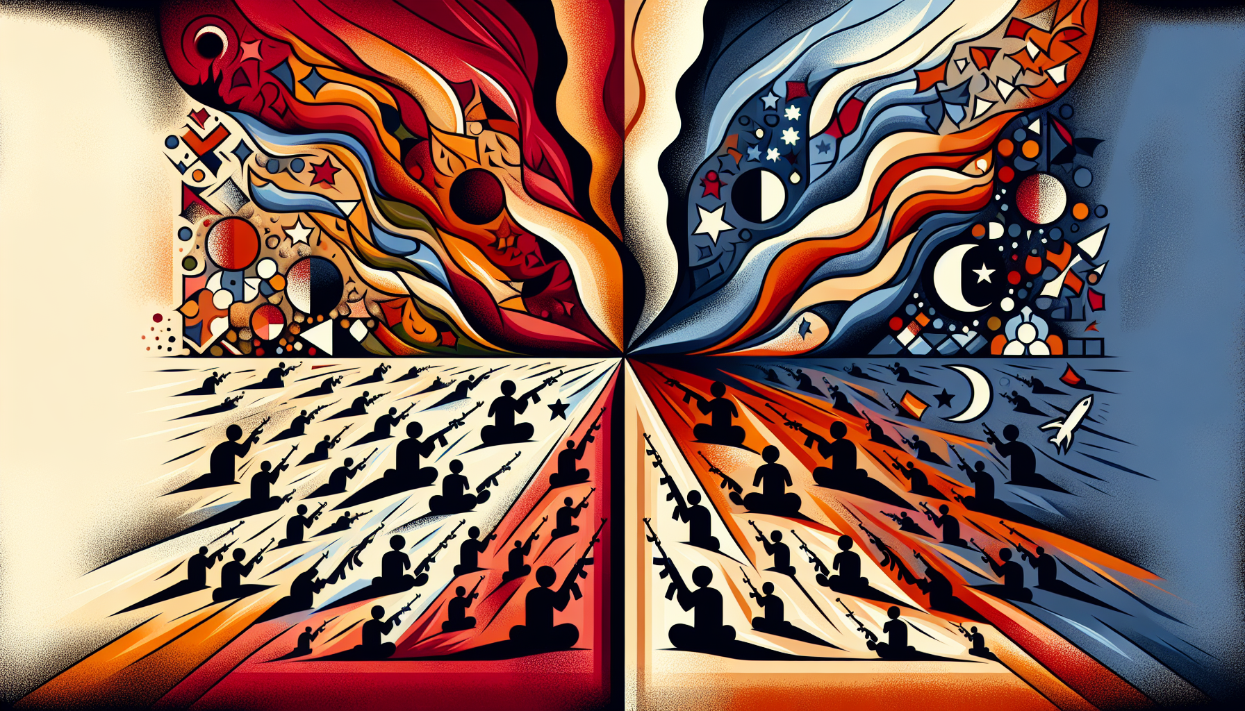 How does one explore the impact of ethnic and religious divisions on the occurrence of war crimes? Image 180