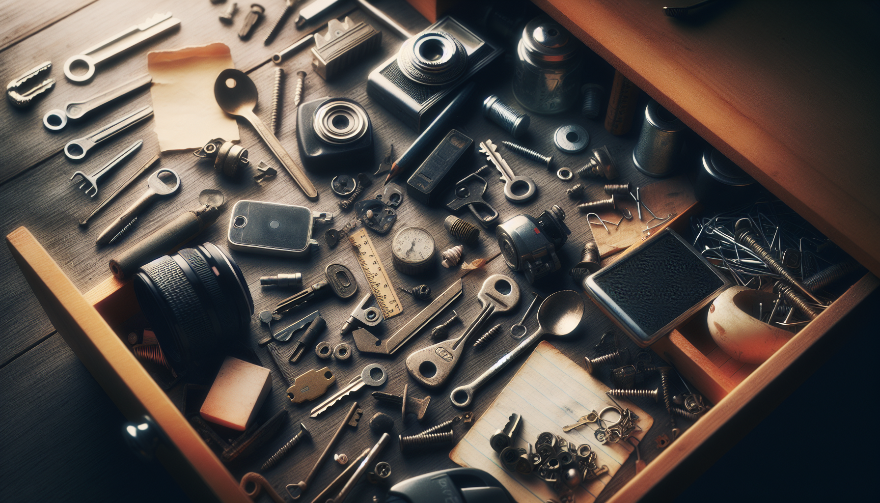 How does one find existential meaning in cleaning out the junk drawer? Image 269