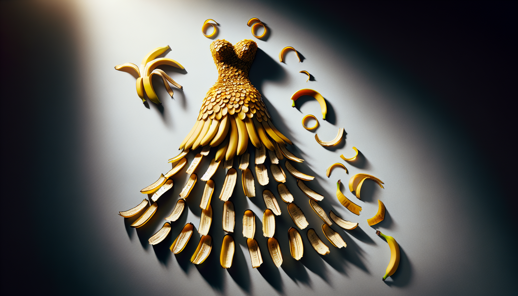 How does one upcycle a banana peel into a stunning evening gown? Image 52
