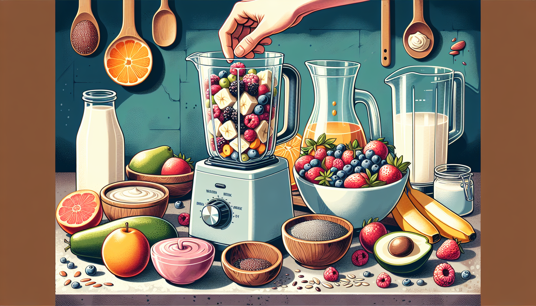How does one make a smoothie that's so thick, it could be used as a stress ball? Image 59