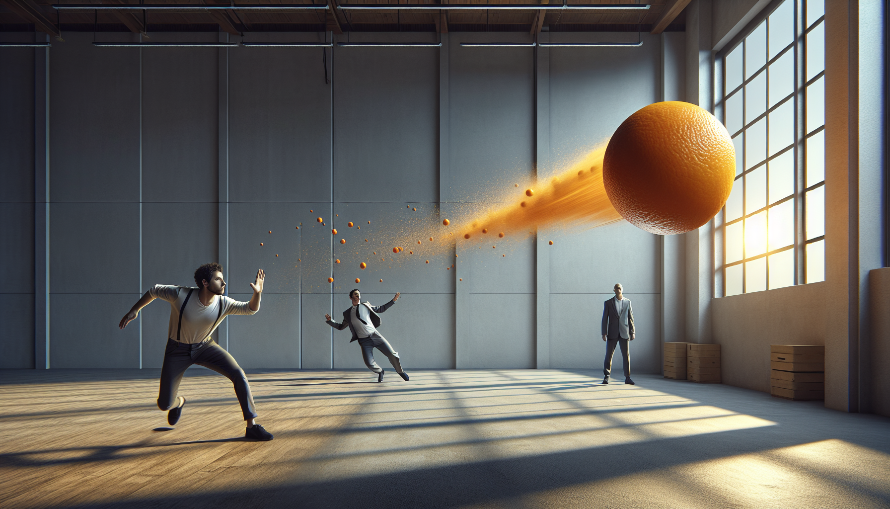 How does one outrun an orange? Image 71