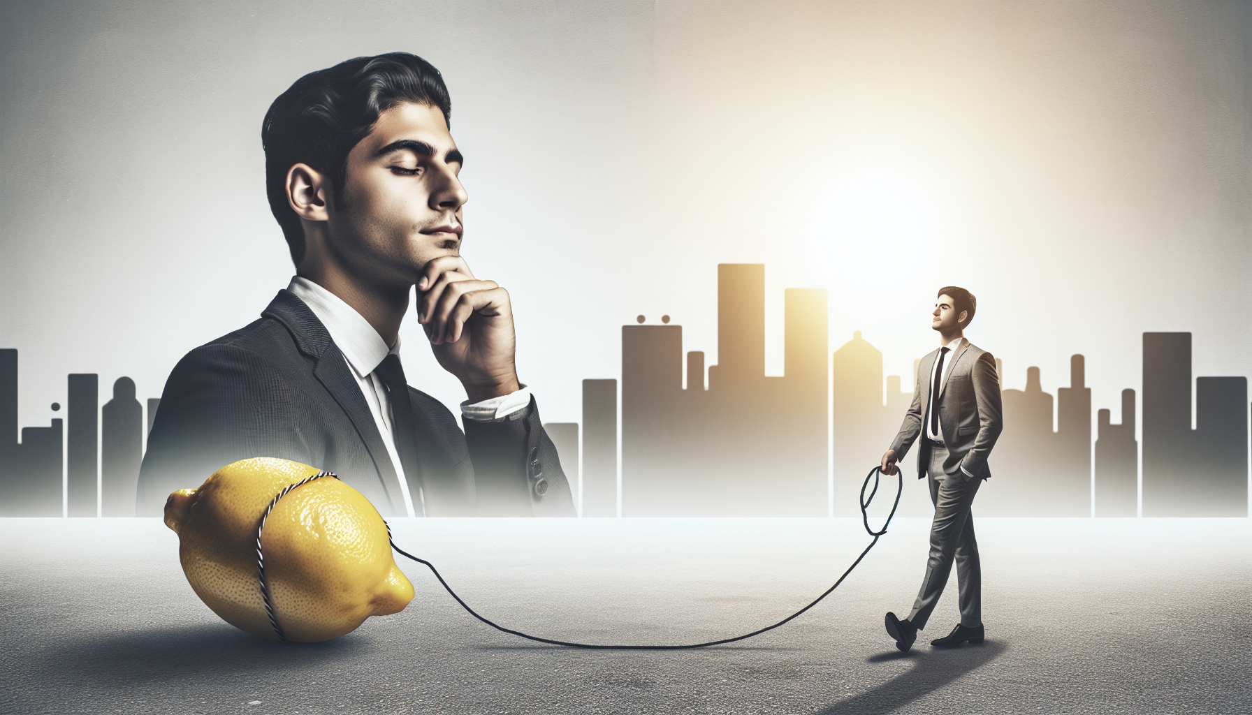 How does one take a lemon for a walk? Image 93