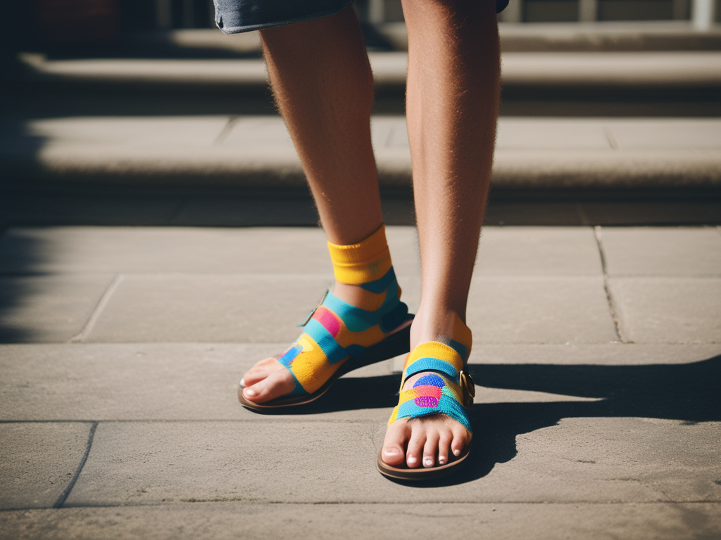 How does one convince themselves that wearing socks with sandals is never okay, even on vacation? Image 89