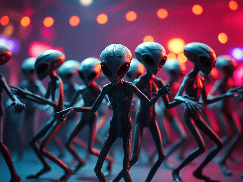 More Aliens Dancing