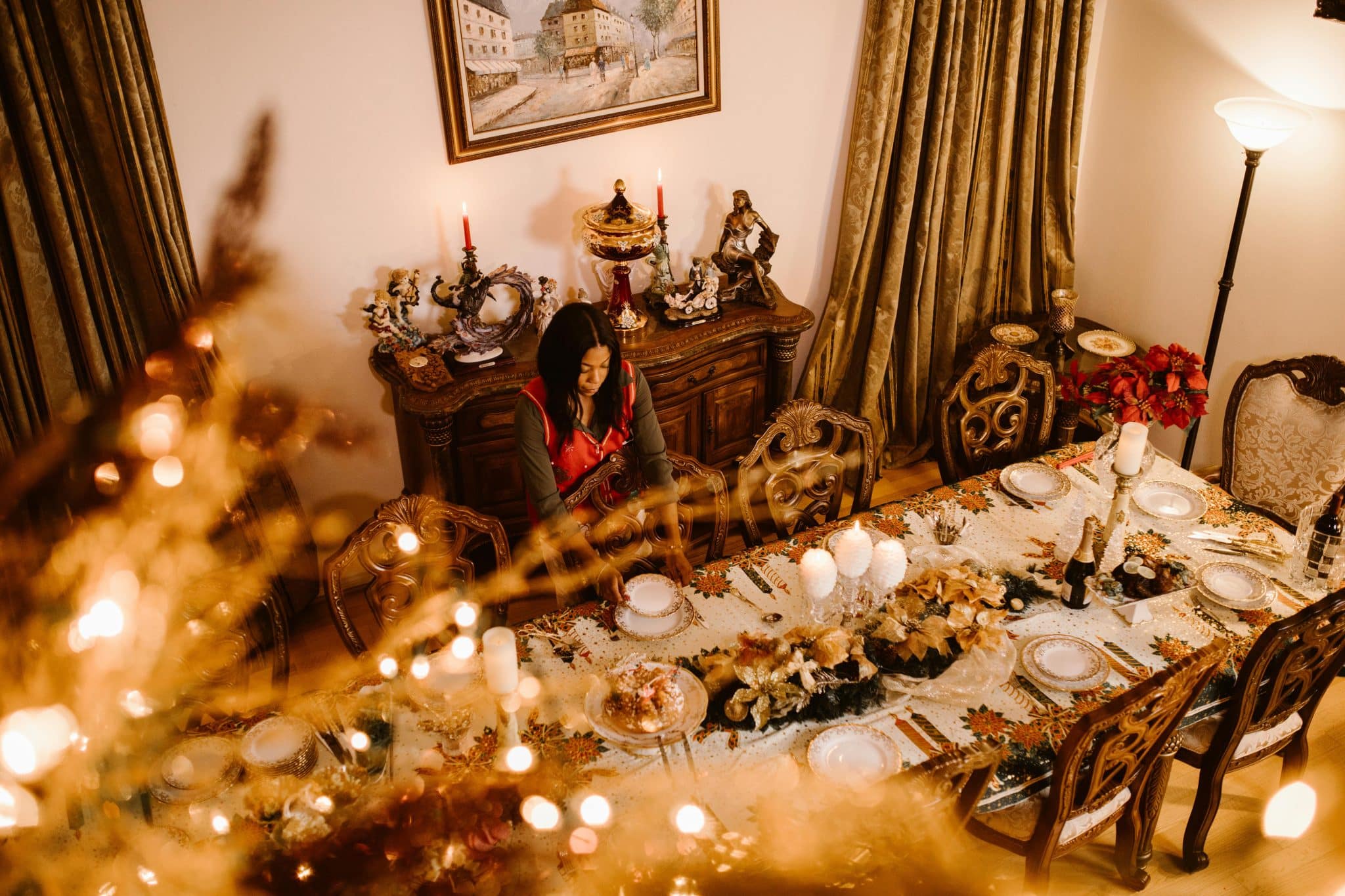 How does one host a low-stress holiday dinner in a tiny kitchen?