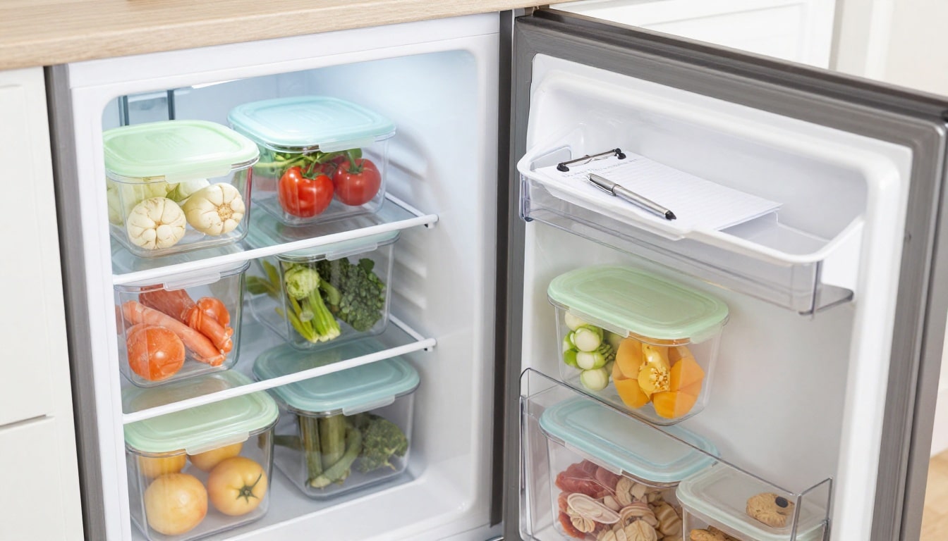 How does one set up a 10-minute "freezer inventory" so forgotten food stops turning into mystery ice bricks (one list, two zones)