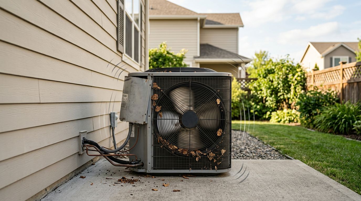 How Does One Find the Cause of a Loud Outside AC Unit?